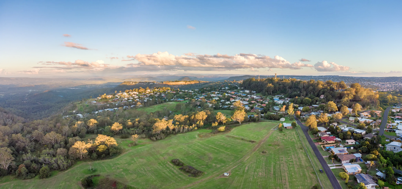 aerial view of Toowoomba
