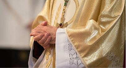 priest doing a service