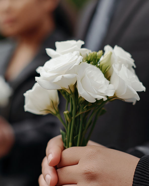 white roses