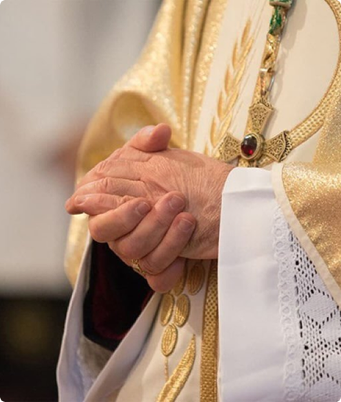 priest doing a service