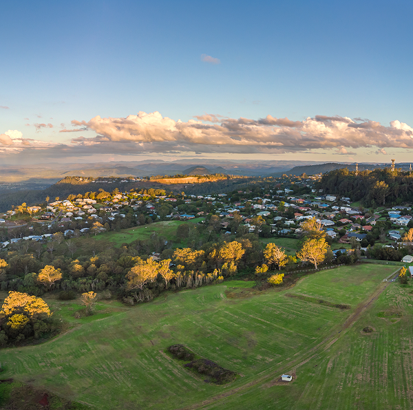 aerial view of Toowoomba